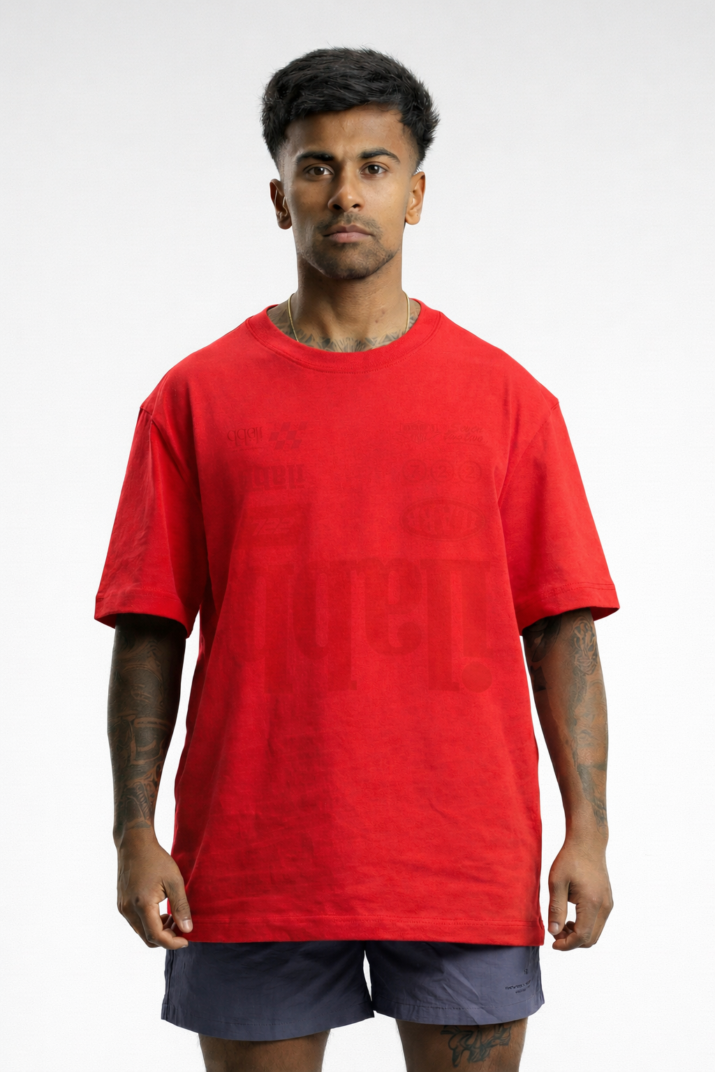 Race 2.0 Block Tee Mens - Racing Red