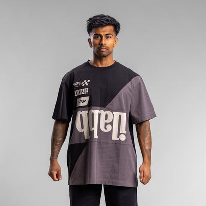 Race 2.0 Cut Block Tee Unisex WASHED BLACK