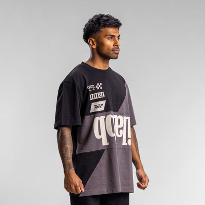 Race 2.0 Cut Block Tee Unisex WASHED BLACK