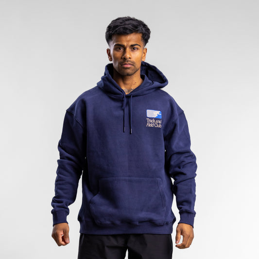 Track And Field Block Hood Unisex NAVY