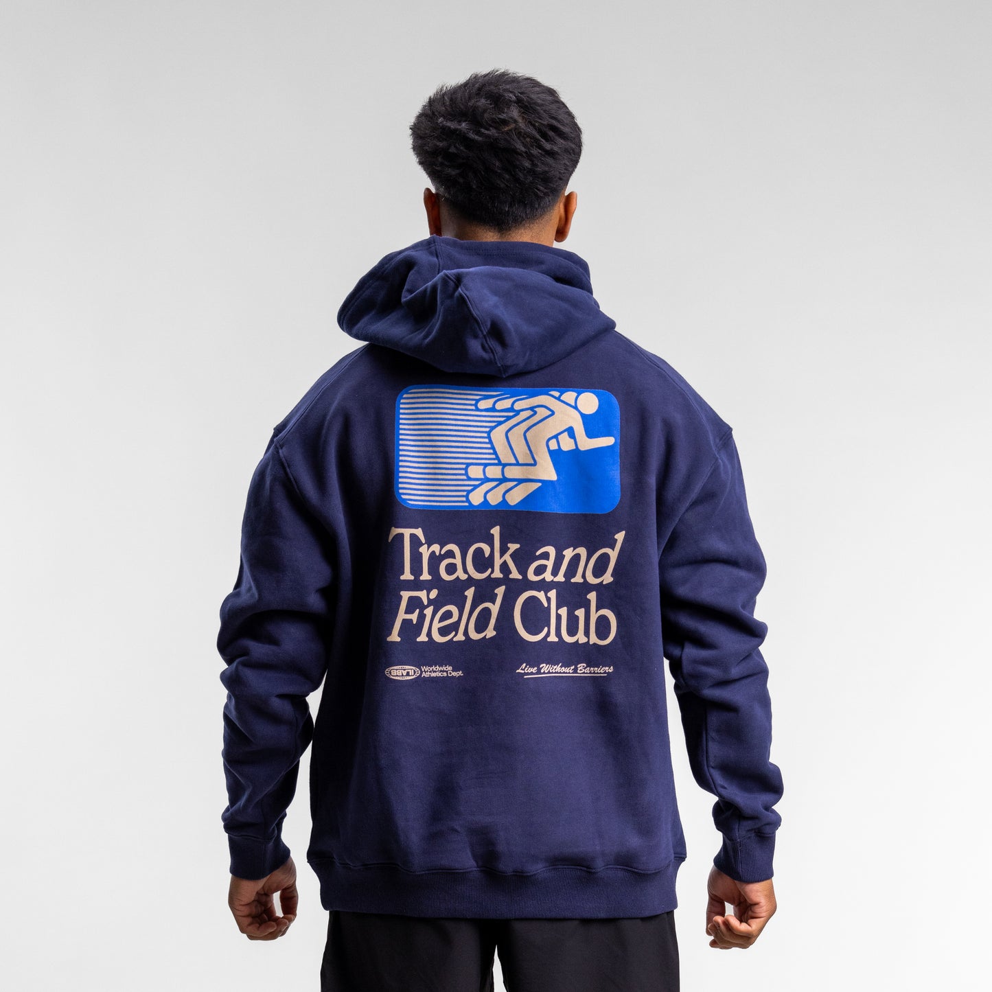 Track And Field Block Hood Unisex NAVY