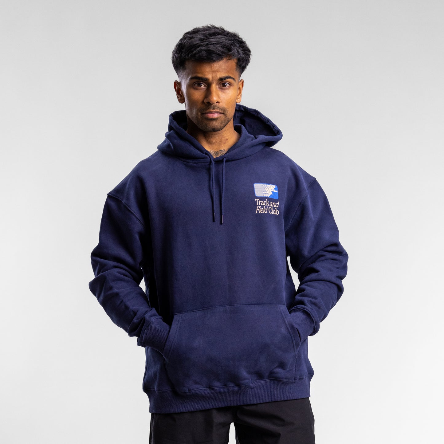 Track And Field Block Hood Unisex NAVY