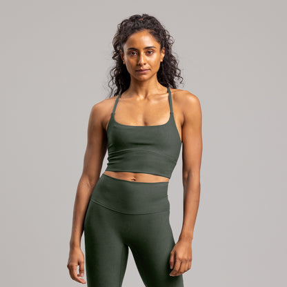 Agile Longline Bra Women's MILITARY