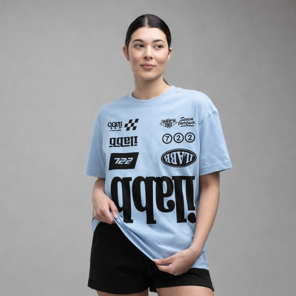 Race 2.0 Relaxed Tee - Women's - Powder Blue