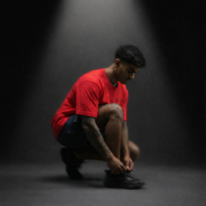 Race 2.0 Block Tee Mens - Racing Red