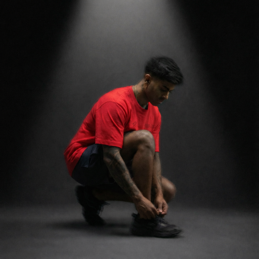 Race 2.0 Block Tee Mens - Racing Red