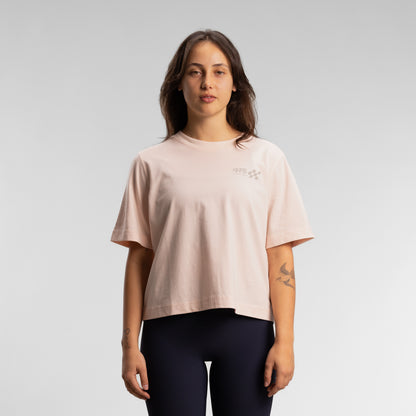 Checkered Relaxed Tee Women's NUDE