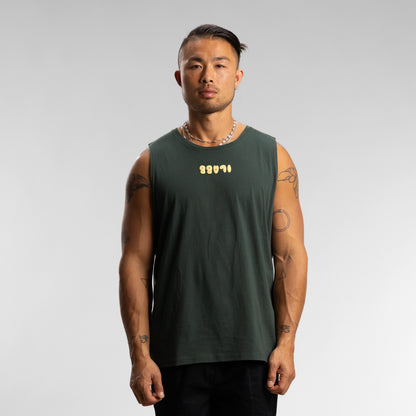 Puff Block Tank Unisex MILITARY