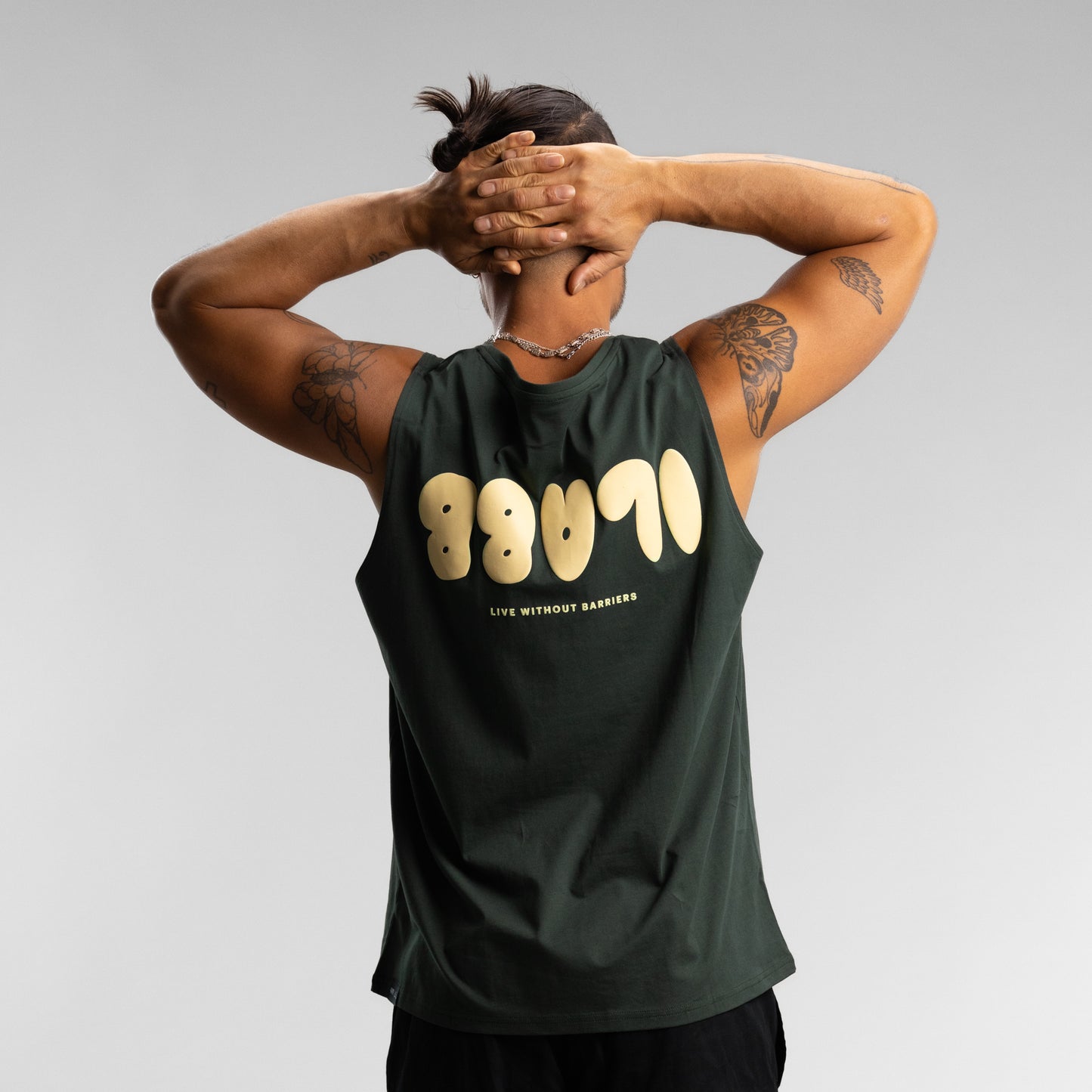 Puff Block Tank Unisex MILITARY