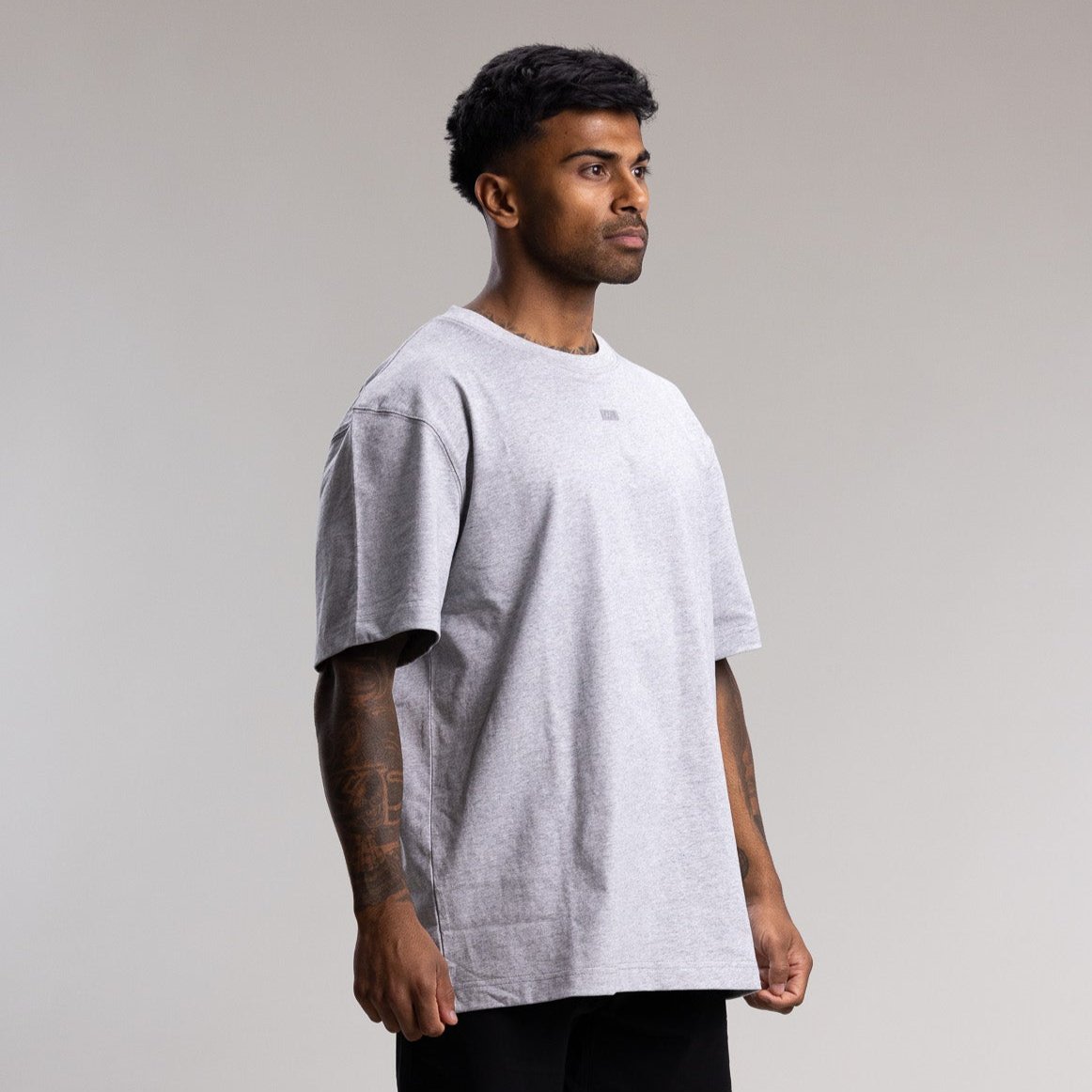 Capsize Box Block Tee Unisex GREY MARLE