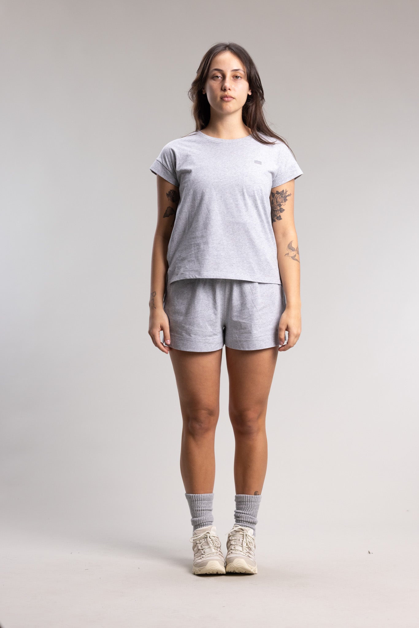 Capsize Box Tee Women's Grey Marle