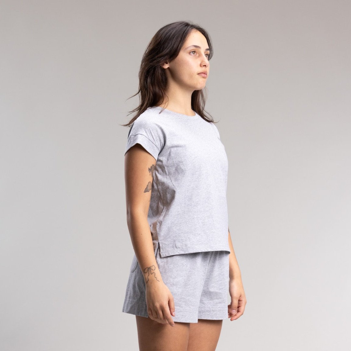 Capsize Box Tee Women's Grey Marle