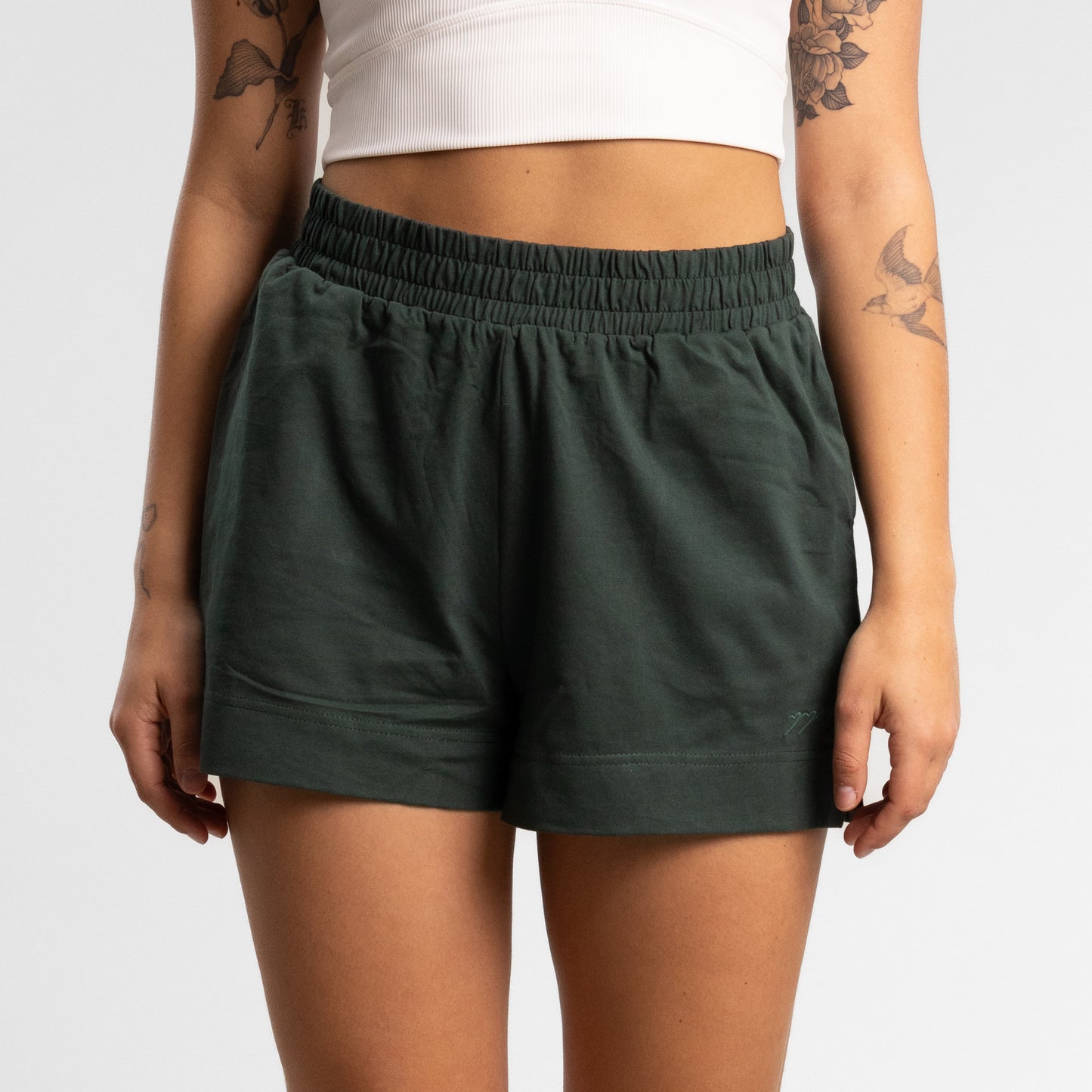 Script Box Short Women's MILITARY