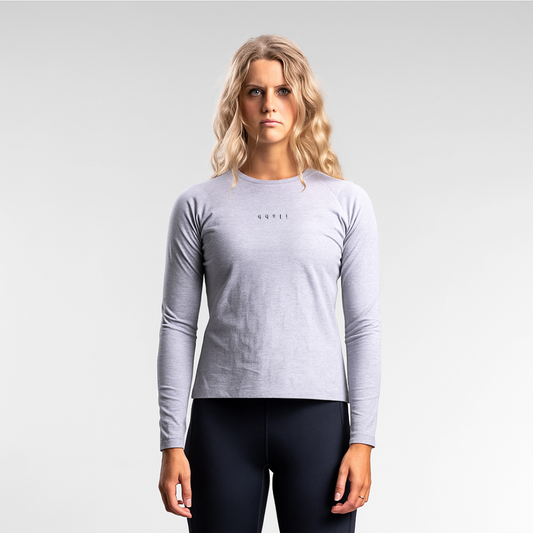 Spread Ls Box Tee Women's GREY