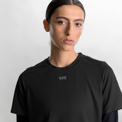 Vertical Tech Tee - Women's BLACK