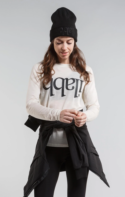 Merino Long Sleeve Tee | Capsize - Black - Women's