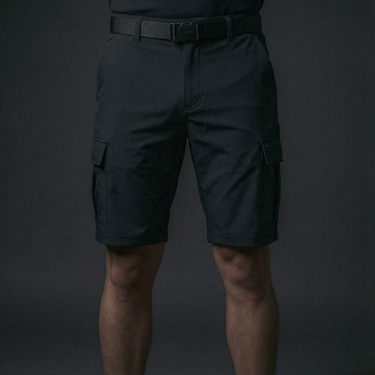 Performance terrain cargo shorts – men (black)