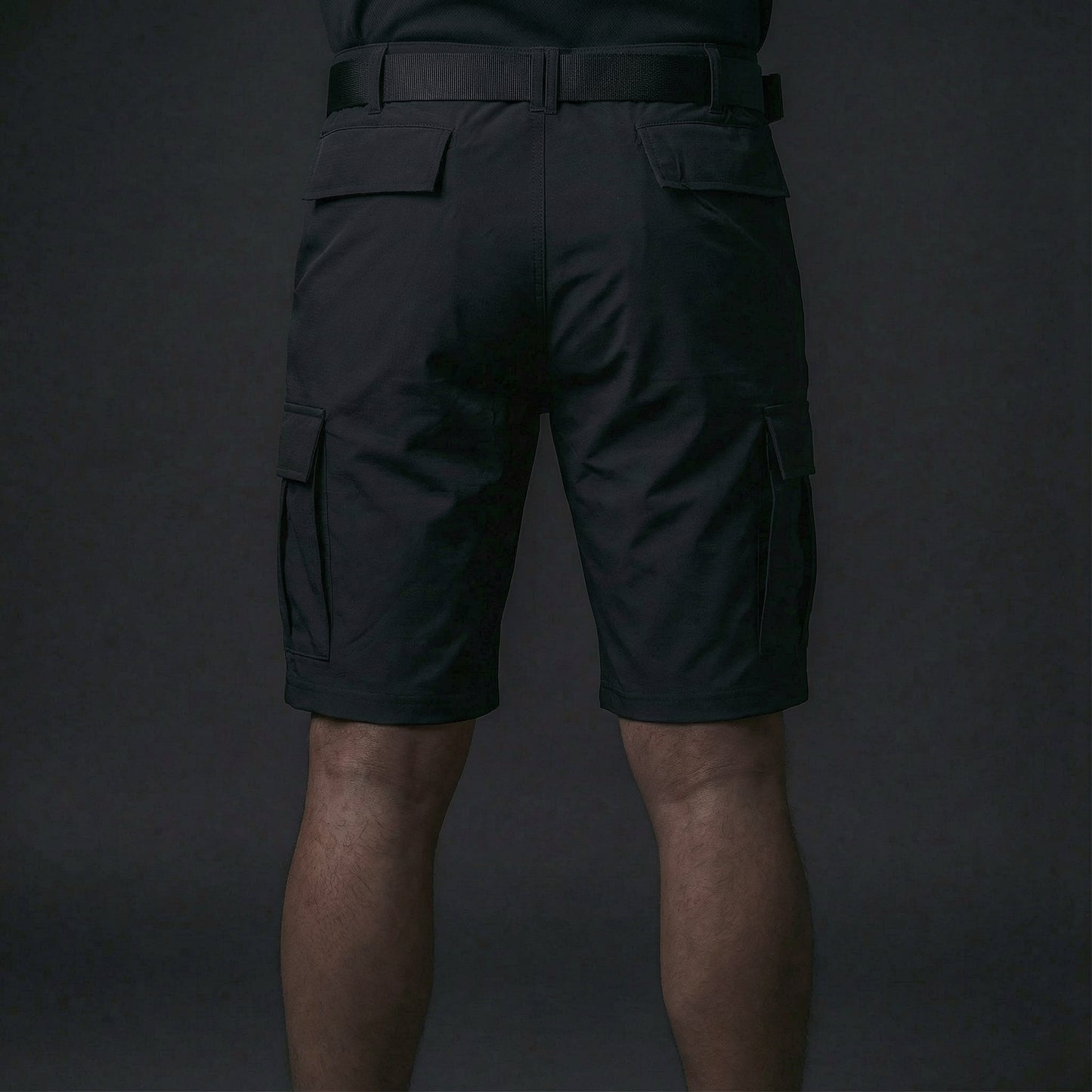 Performance terrain cargo shorts – men (black)