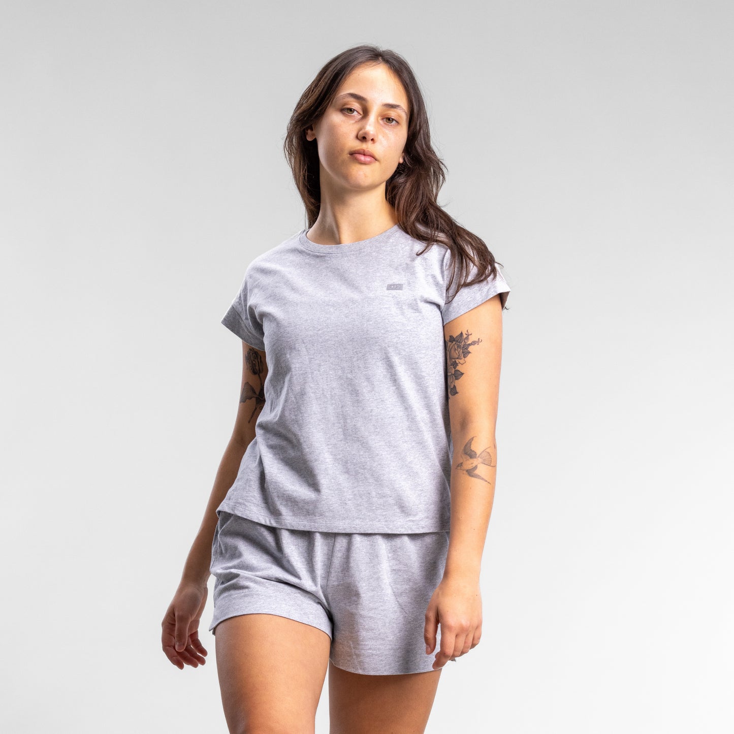 Capsize Box Tee Women's Grey Marle