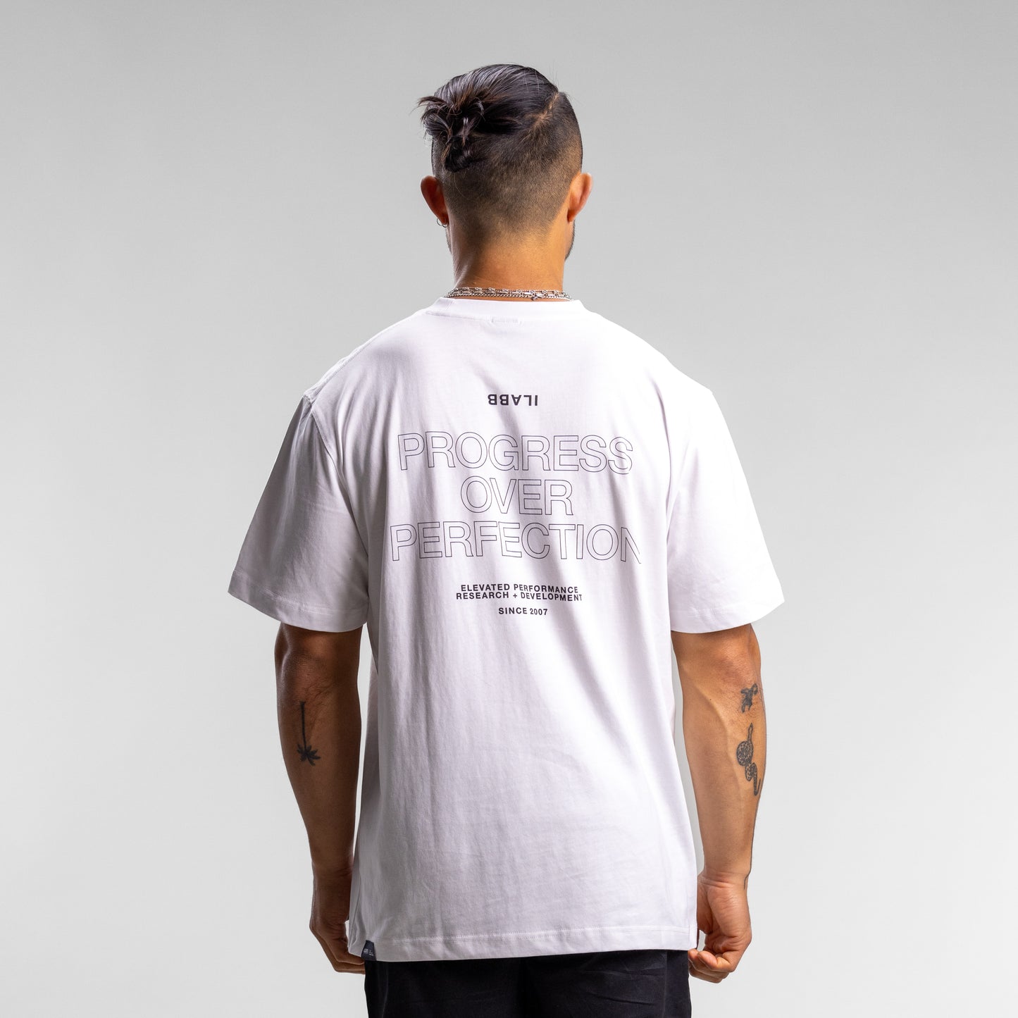 Progress Block Tee Unisex WHITE