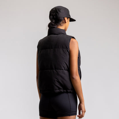 Cropped Puffer Vest Women's