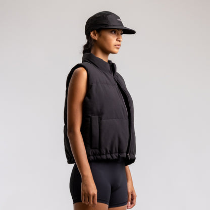 Cropped Puffer Vest Women's