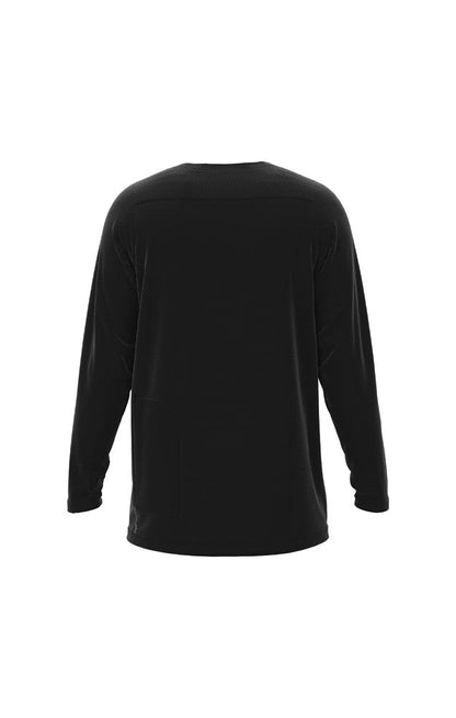 Men's Traverse Capsize Long Sleeve Jersey - Black - ilabb