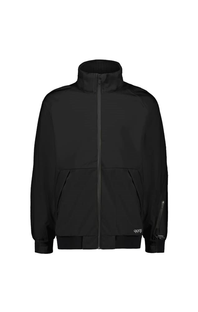 Black hoodless shop jacket